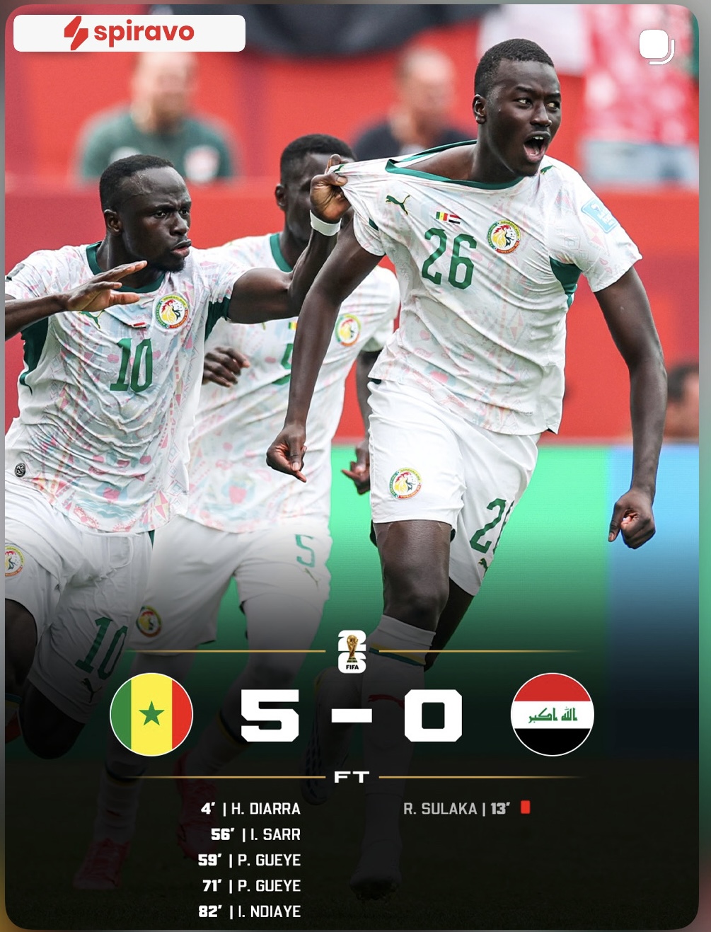 🚨 BREAKING NEWS: 🇸🇳 Senegal Waichapa Iraq 5-0 na Kutuma Ujumbe Mkali kwa Wapinzani wa World Cup 2026! 🔥🦁
